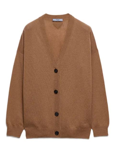 ribbed cashmere cardigan by PRADA