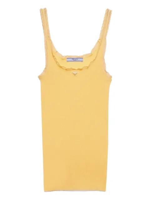 ribbed cotton top by PRADA