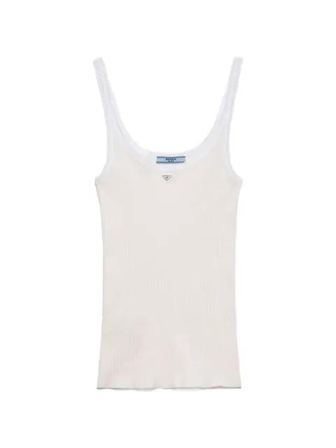 ribbed cotton top by PRADA