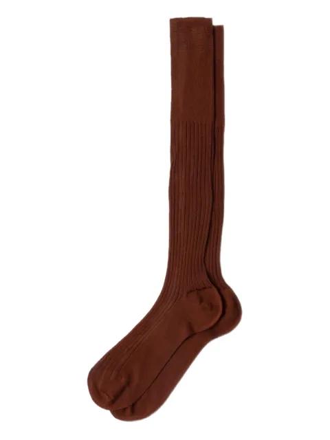 ribbed knee-high socks by PRADA