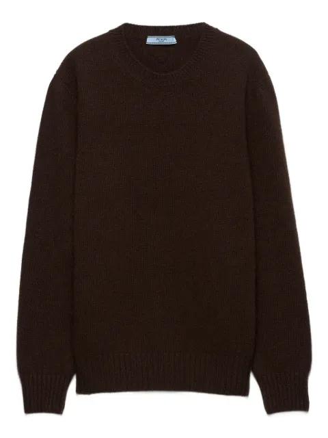 ribbed-knit crew-neck sweater by PRADA