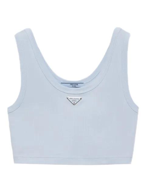 ribbed-knit tank top by PRADA