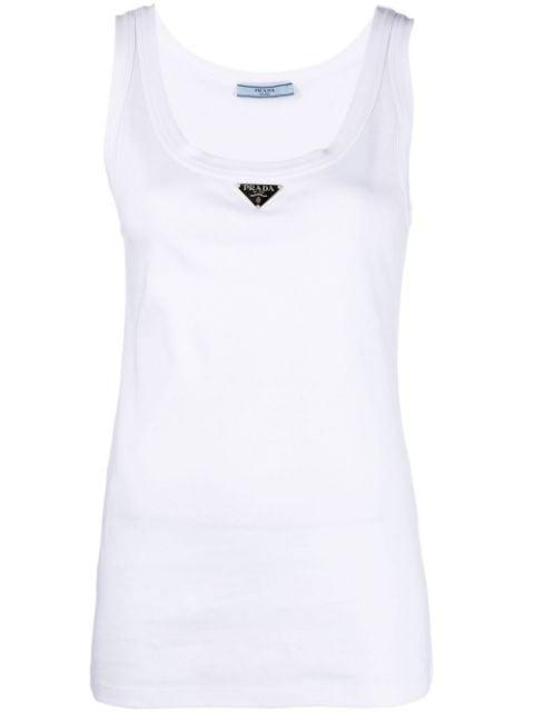 ribbed-knit tank top by PRADA
