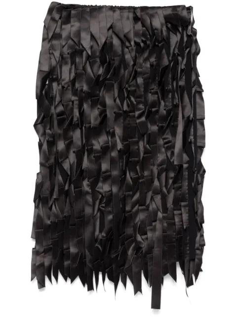 ribbon-embellishment skirt by PRADA