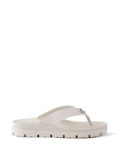 rubber thong sandals by PRADA