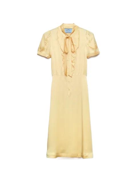 satin crepe dress by PRADA