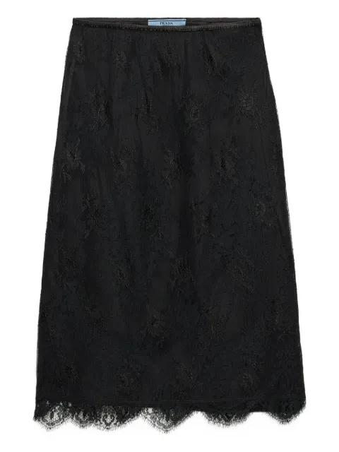 scalloped pleated mini skirt by PRADA