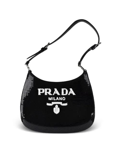 sequin logo tote bag by PRADA