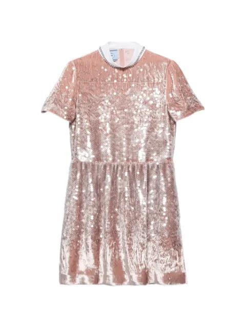 sequined velvet mini-dress by PRADA