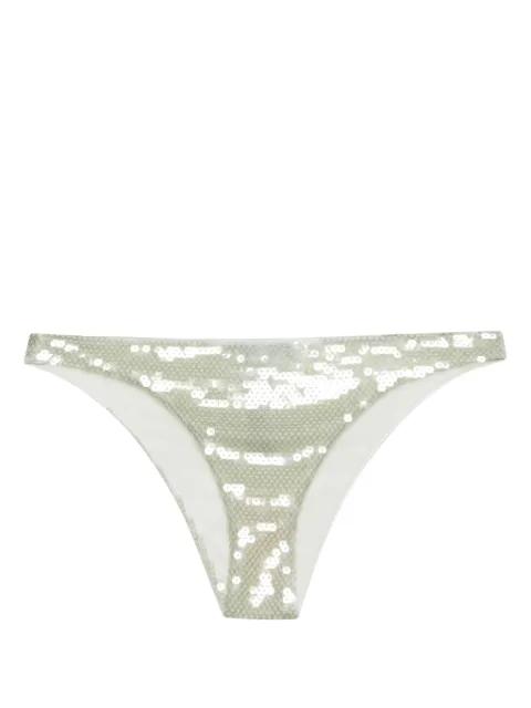 sequinned tulle bikini bottoms by PRADA