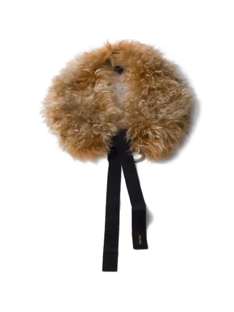 shearling collar by PRADA