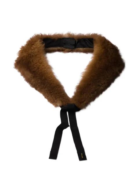 shearling collar by PRADA