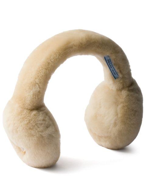 shearling earmuffs by PRADA