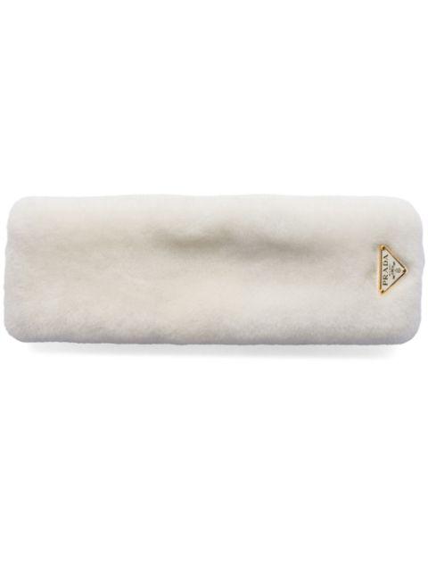shearling headband by PRADA