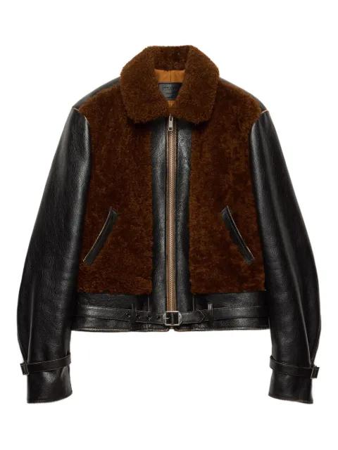 shearling leather jacket by PRADA