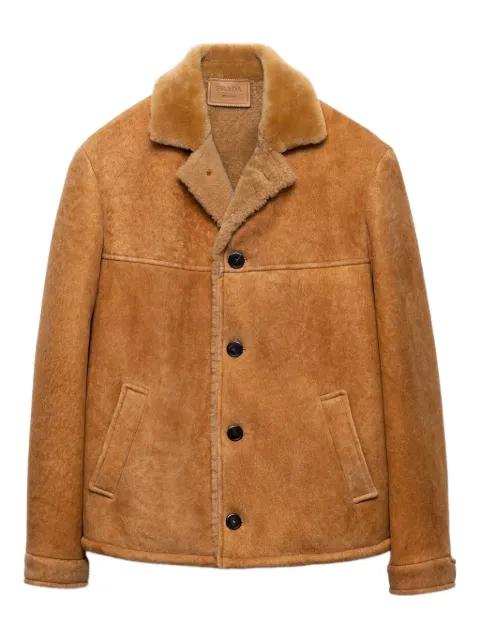 sheepskin buttoned jacket by PRADA