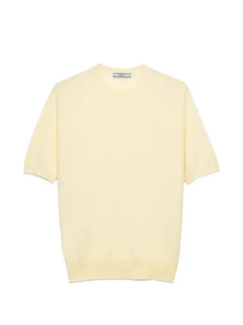 short-sleeved cashmere T-shirt by PRADA