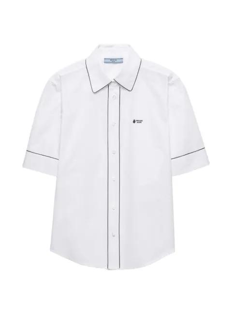 short-sleeved poplin shirt by PRADA