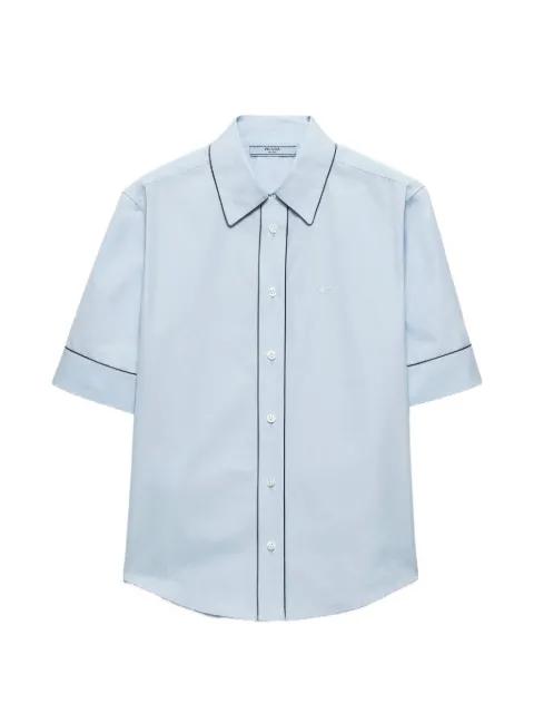 short-sleeved poplin shirt by PRADA