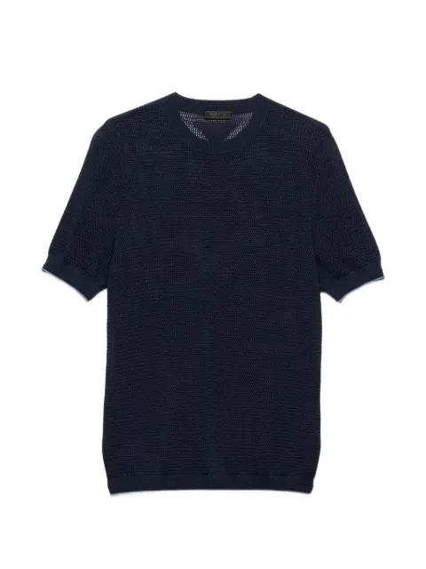 silk and cotton crew-neck sweater by PRADA