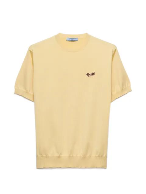 silk crew-neck sweater by PRADA