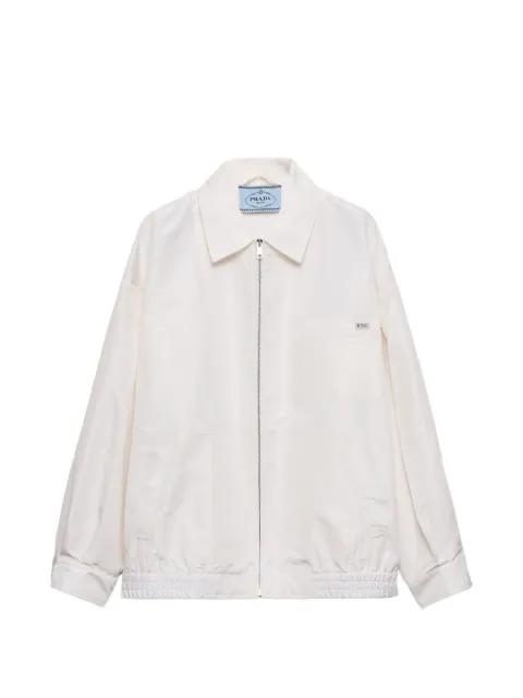 silk faille blouson jacket by PRADA