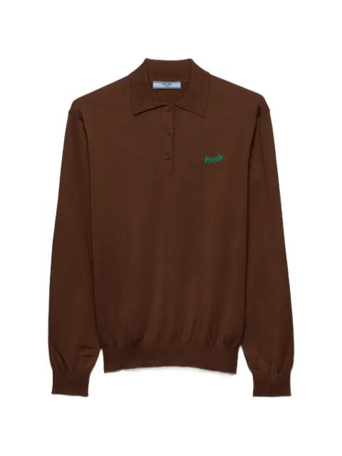 silk polo shirt by PRADA