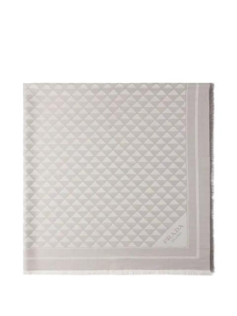 silk, viscose and Lurex shawl by PRADA