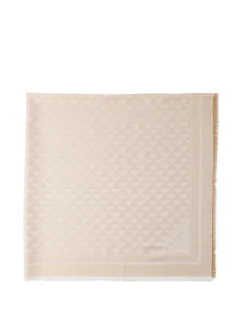 silk, viscose and Lurex shawl by PRADA
