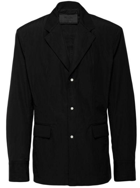 single-breasted cotton blazer by PRADA