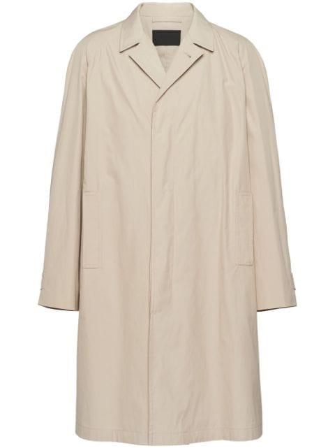 single-breasted overcoat by PRADA