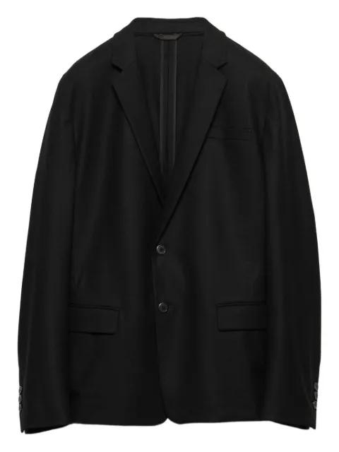 single-breasted wool blazer by PRADA
