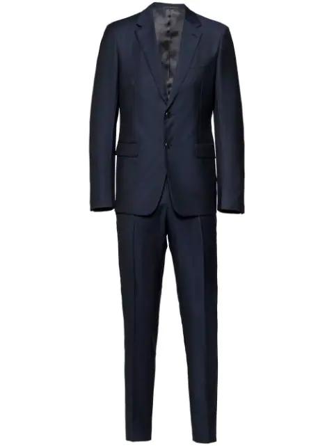 single-breasted wool suit by PRADA
