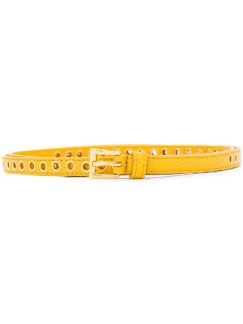 skinny eyelet belt by PRADA