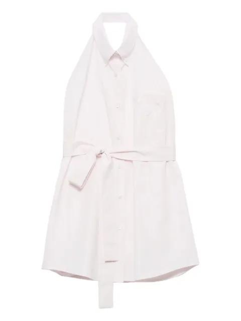 sleeveless poplin shirt by PRADA