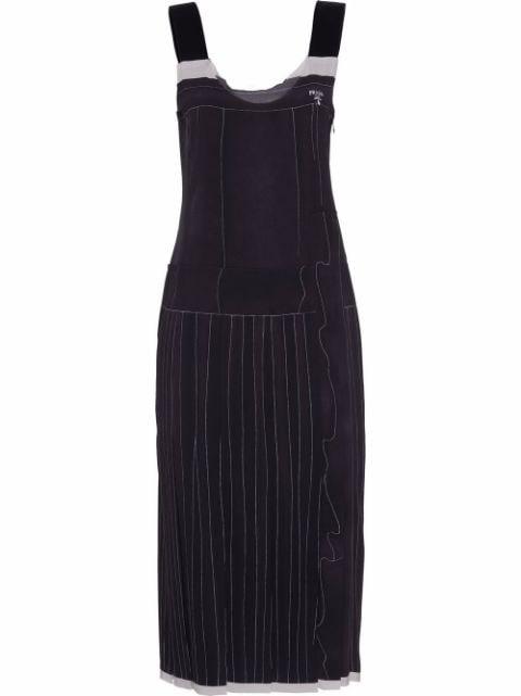 sleeveless silk midi dress by PRADA