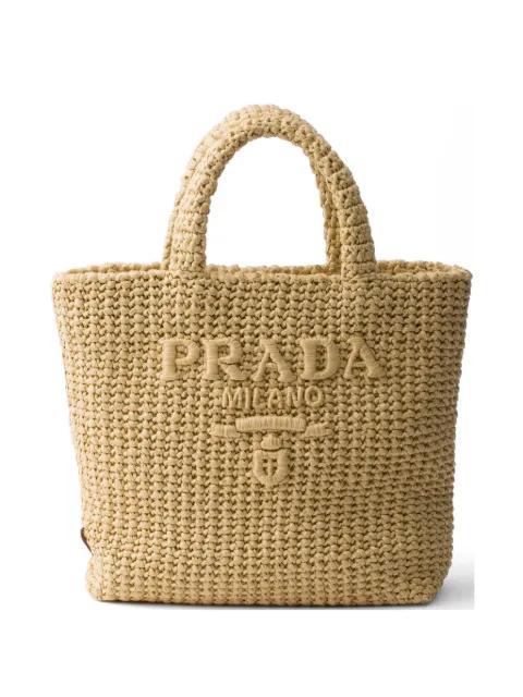 small crochet tote bag by PRADA