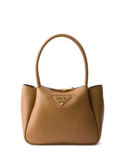 small leather tote bag by PRADA