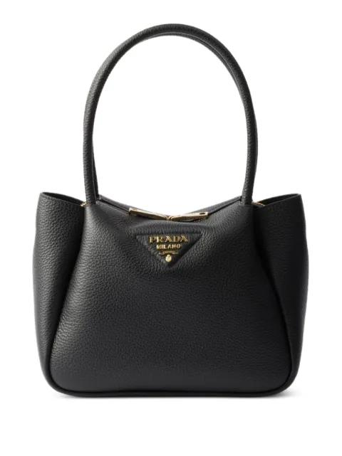 small leather tote bag by PRADA