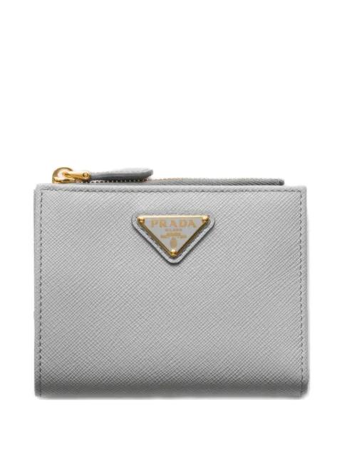 small logo-plaque wallet by PRADA