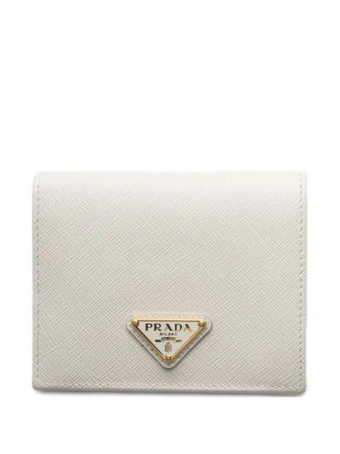small saffiano leather wallet by PRADA