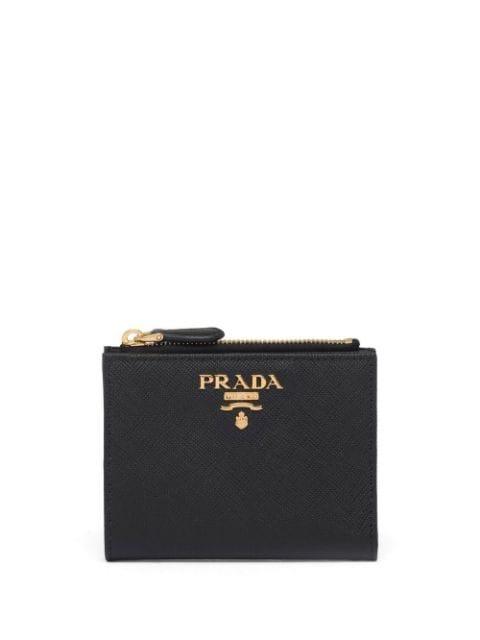 small saffiano leather wallet by PRADA