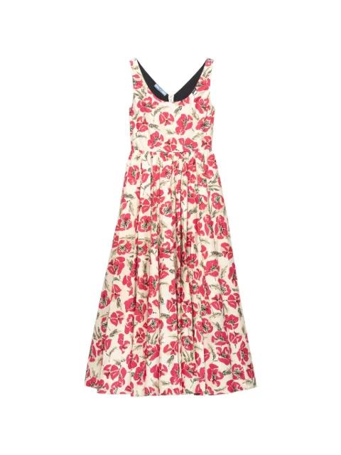 soft-poplin dress by PRADA