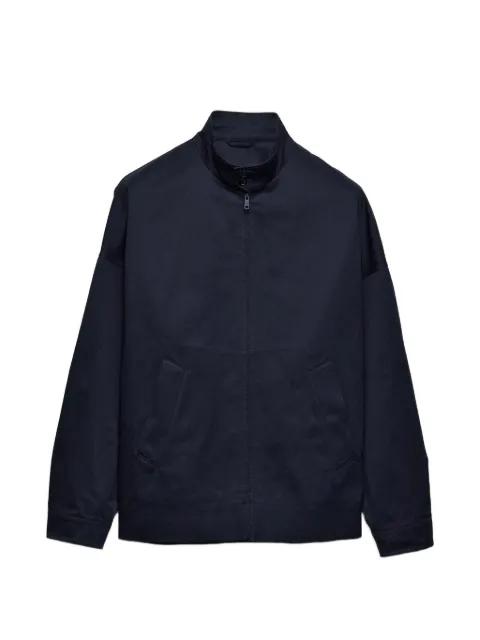 stand-up collar triangle-logo jacket by PRADA