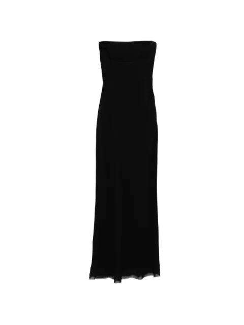 strapless maxi dress by PRADA 