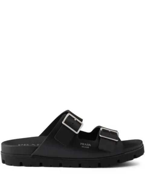 straps buckle sandals by PRADA