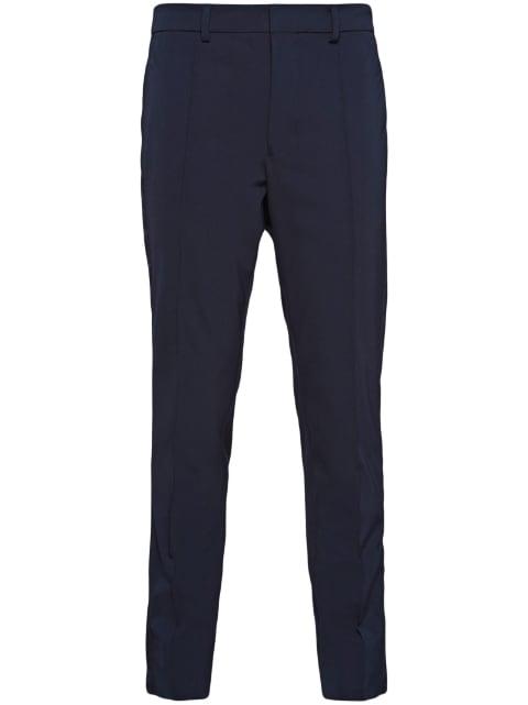 stretch technical fabric pants by PRADA