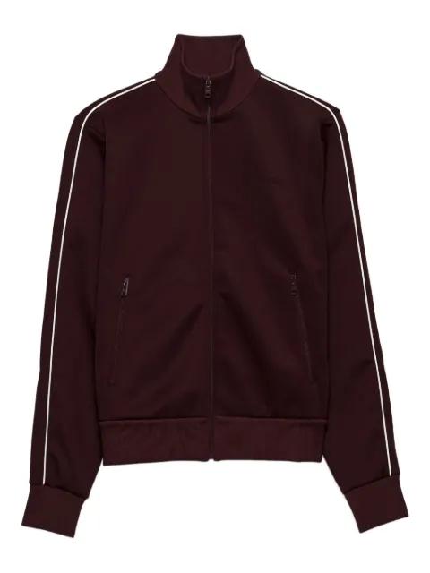stripe-detail zip-fastening track jacket by PRADA