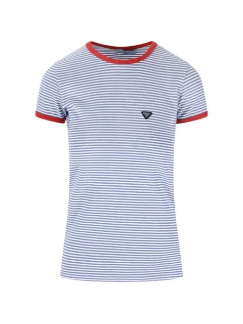 striped cotton top by PRADA