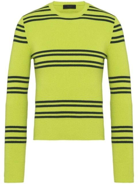 striped lambswool jumper by PRADA